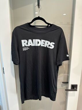 Nike Black Crewneck Dri-FIT Tee with White Logos